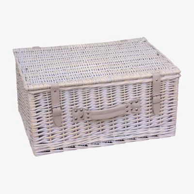 The Range Provence Standard Empty Picnic Basket - White / 62cm