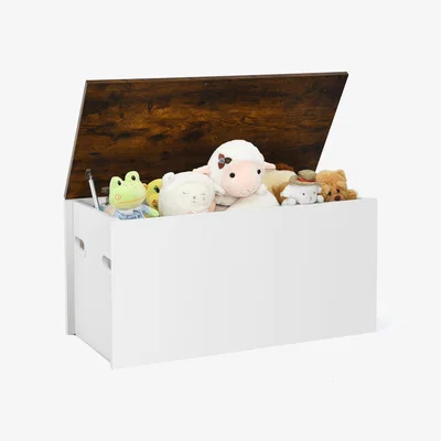 The Range 2-in-1 Storage Bench Trunk Toy Chest - White
