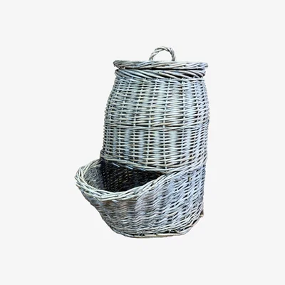 The Range Willow Onion Storage Hopper Basket - Grey