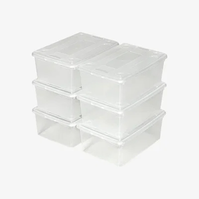 The Range Storage Boxes 24-Piece Set - Transparent