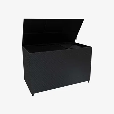 The Range Serafina Rattan Cushion Storage Box 996L - Black