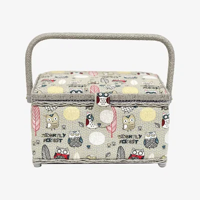 The Range Nightly Forest Standard Sewing Basket - Grey