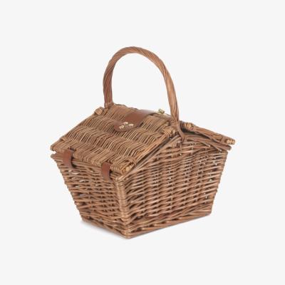 The Range Elegant Picnic Wicker Basket - Brown / Small