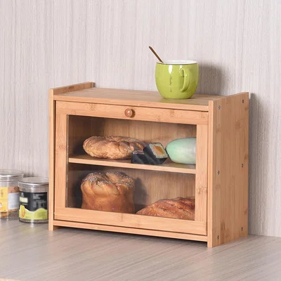The Range 2-Tier Bamboo Bread Storage Box - Bamboo