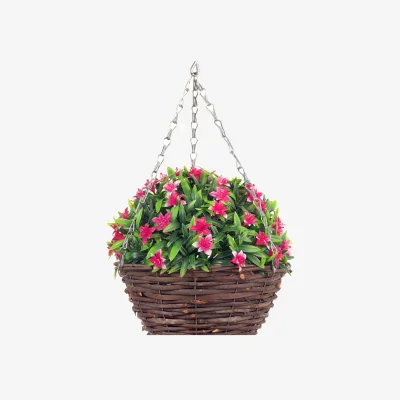The Range 28cm pink lily basket - Pink