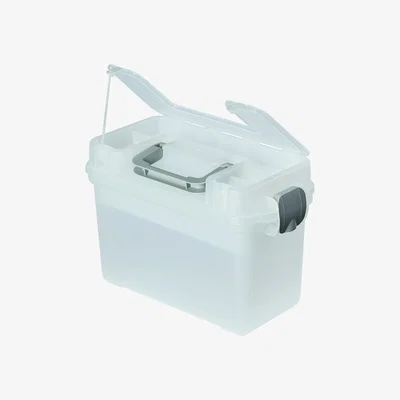 The Range Multi-Compartment Plastic Storage Box - Clear / 6
