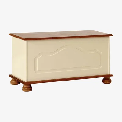 The Range Jonas & James Cecilia Blanket Box - Cream/Pine