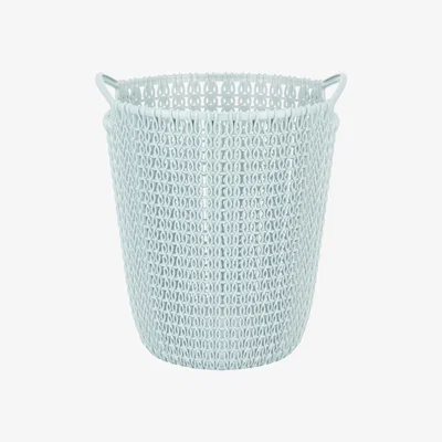 The Range Curver Knit Paper Basket - Misty Blue