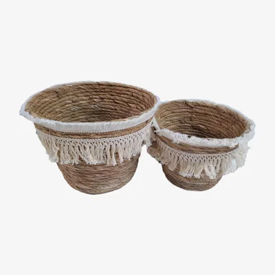 The Range Set of 2 Tassel Baskets