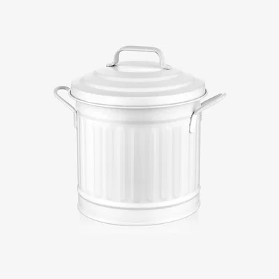 The Range The Mia Countertop Waste Basket - White