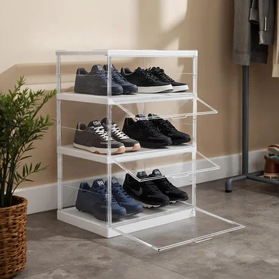 The Range Lifeideas Foldable Plastic Storage Box - White / 71cm