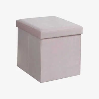 The Range Brushed Velvet Box - Blush