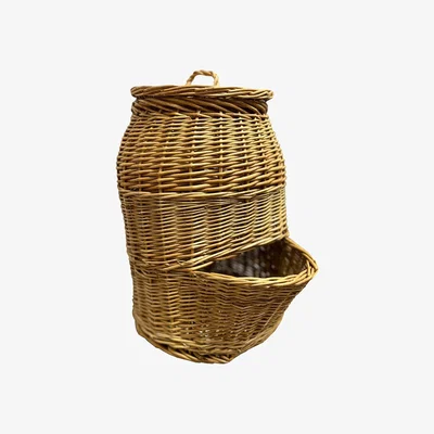The Range Willow Onion Storage Hopper Basket - Natural