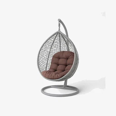The Range Egg Chair Cushion, Luxury Hanging Basket Swing Chair Cushion - Chocolate Brown