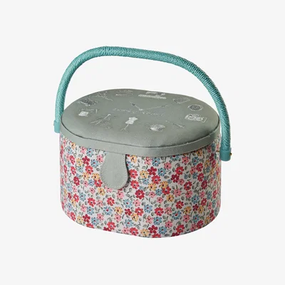 The Range Medium Oval Sewing Basket - Yellow