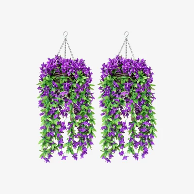 The Range purple lily flower basket - Purple