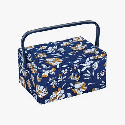 The Range Medium Sewing Companion Storage Box - Autumnal / Autumn Floral