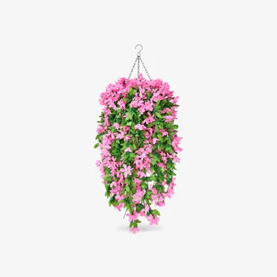 The Range Link Pink Pansy Flower Basket - Pink