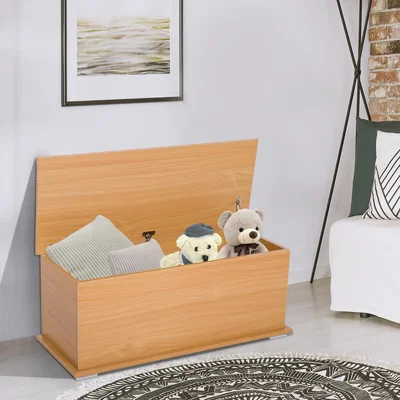 The Range Storage Box Chest with Lid  - Burlywood