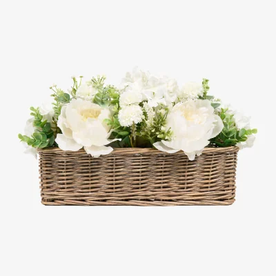 The Range Peony Basket Arrangement 50cm