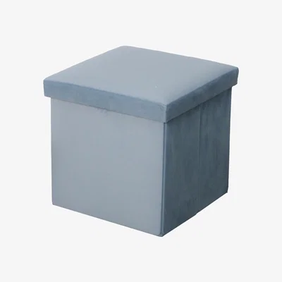 The Range Seville Velvet Storage Box - Blue