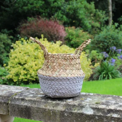 The Range Grey & Natural Two Tone Belly Basket 2 Pack - Natural