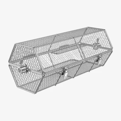 The Range Stainless Steel Rotisserie Basket - Silver