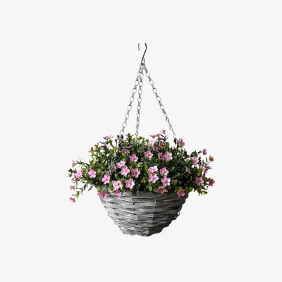 The Range Artificial Floral Hanging Basket - Mixed