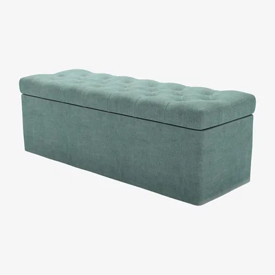 Sofa.com Valentin Blanket Box in Sea Spray Aquaclean Clever Chenille