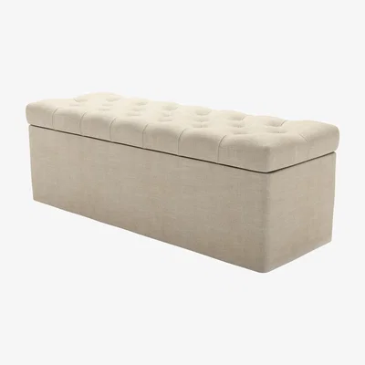 Sofa.com Valentin Blanket Box in Chantilly Aquaclean Clever Chenille