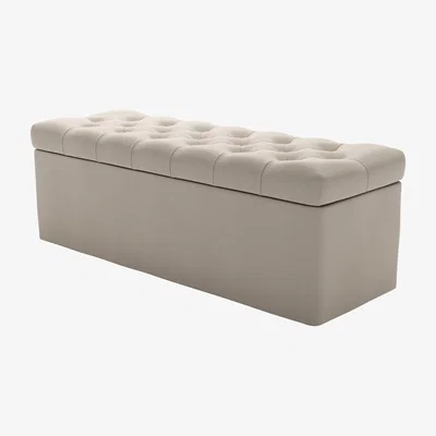 Sofa.com Valentin Blanket Box in Elderflower Organic Smart Cotton