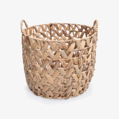 Sazy Stuart Water Hyacinth Basket, Natural, S