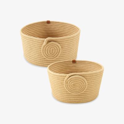 Sazy Tyler Oval Set of 2 Baskets, Natural
