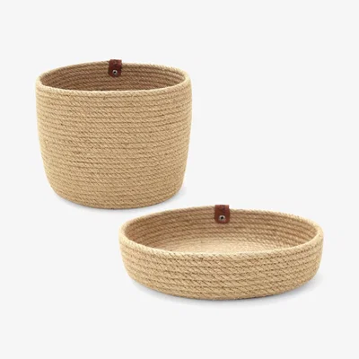 Sazy Codie Set of 2 Baskets, Natural