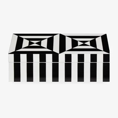 Tobias Oliver Jonathan Adler I Small Op Art Lacquer Box