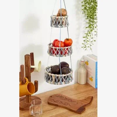 Urban Outfitters Urban Outfitters 3-Tier Hanging Basket - Blue ALL