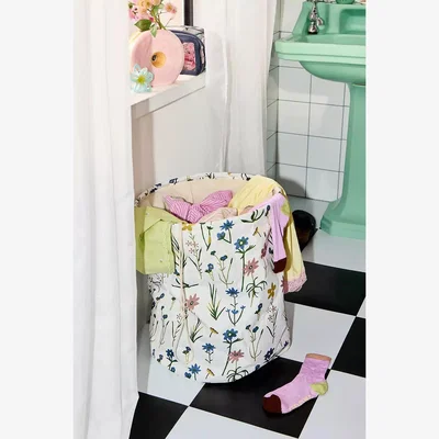 Urban Outfitters Wildflower Laundry Basket - White ALL at Urban Outfitters