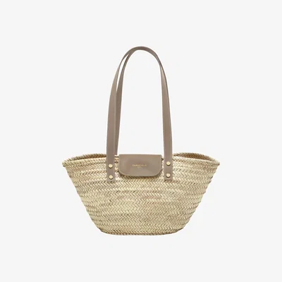 Wolf & Badger Women's Grey / Neutrals Vera Taupe - Basket Bag | One Size | Carnevale