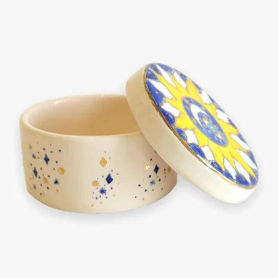 Wolf & Badger Yellow Sun Storage Box | One Size | Sherie Boutik