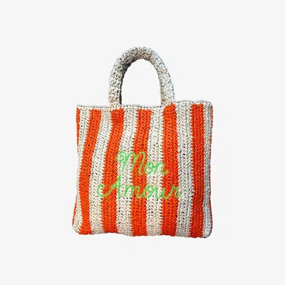 Wolf & Badger Women's Yellow / Orange Mon Amour Summer Basket Bag | Lilly Loves