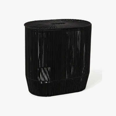 Westwing Handwoven Double Laundry Basket Gabe in Rope