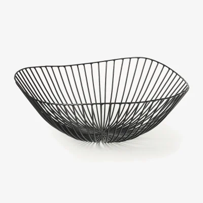 Westwing Handmade Metal Serving Basket Catu, Ø 39 cm