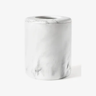 Westwing Marble Effect Waste Paper Basket Kyle