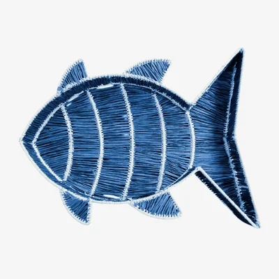 Westwing Handmade Raffia Basket Fish
