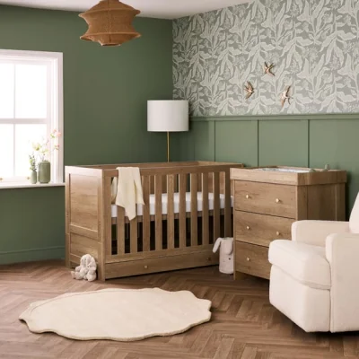 Dunelm Obaby Nika 2 Piece Nursery Room Set with Cot Storage