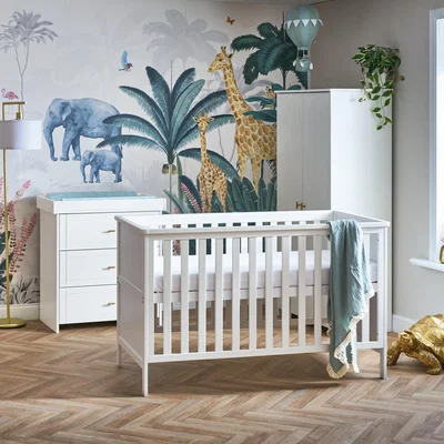 Dunelm Obaby Evie 3 Piece Room Set White