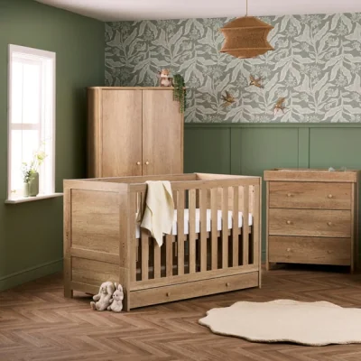 Dunelm Obaby Nika 3 Piece Nursery Room Set with Drawer