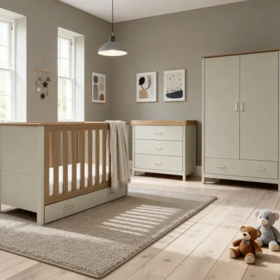 Dunelm Babymore Mira 3 Piece Nursery Room Set