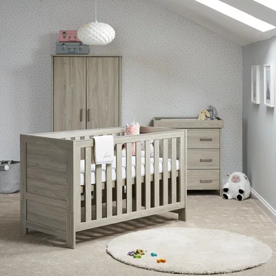 Dunelm Obaby Nika 3 Piece Nursery Room Set Grey