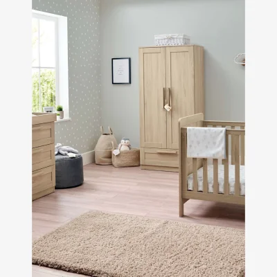 Marks & Spencer Mamas & Papas Atlas 3 Piece Cotbed Range with Dresser and Wardrobe - Brown, Brown